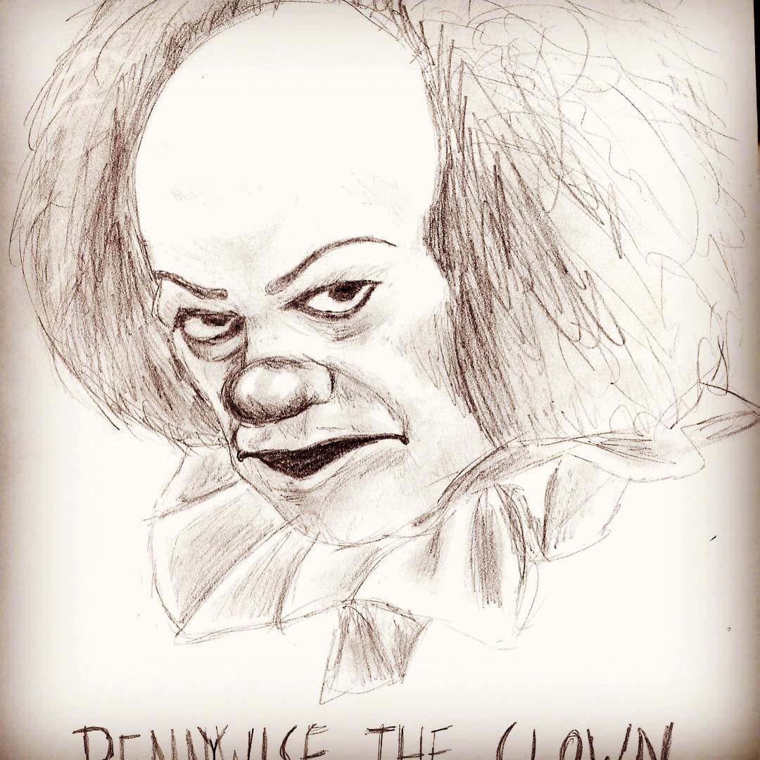 They all float down here. #it #pennywise #pennywisetheclown #sketchbook #fav #it #itthemovie #pwoig