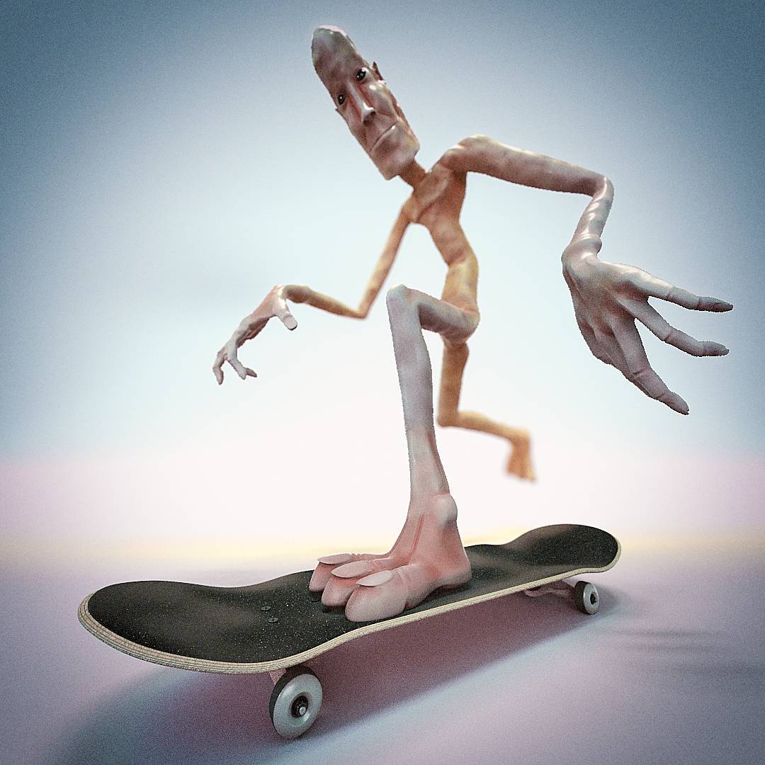 The Claw #cinema4d #c4d #aftereffects #adobe #octane #otoy #abstractart #digitalart #skateboarding #skate #alien #alienworkshop #pwoig